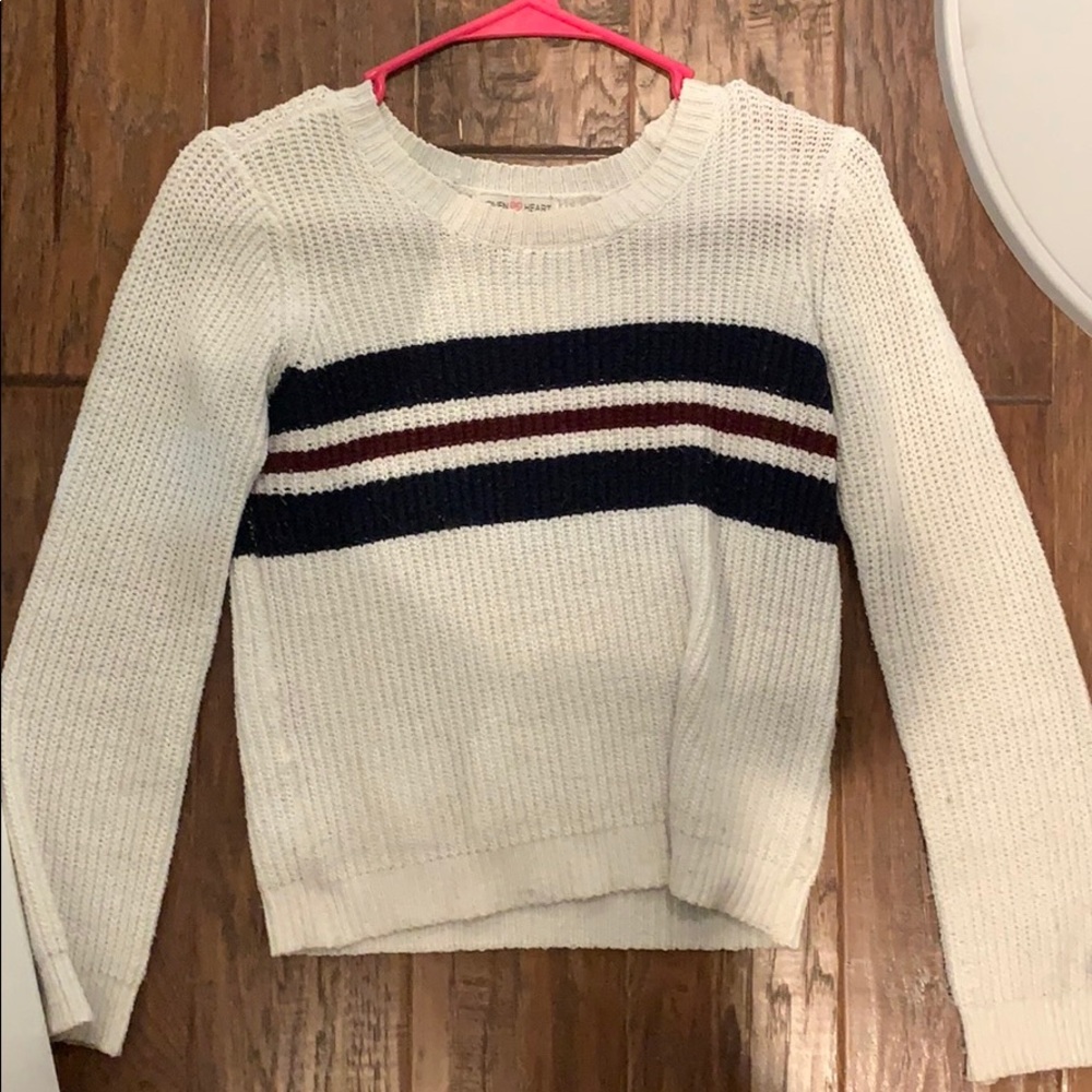 Woven heart Sweater